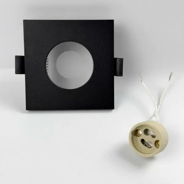 Светильник точечный Violux NAPOLI-S GU10 IP44 черный ( 131107 ) - фото №1