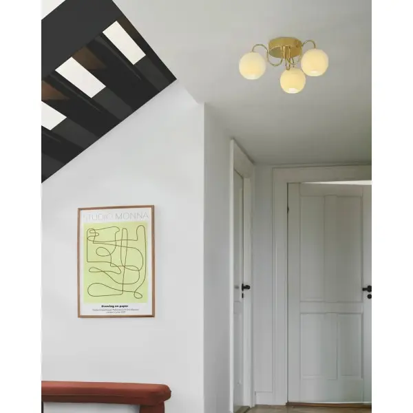 Люстра Nordlux 2312506035 Franca E14 3x40W IP20 латунная - фото №2 Люстра Nordlux 2312506035 Franca E14 3x40W IP20 латунная - фото №2