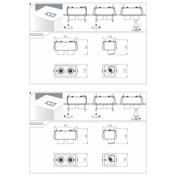 Точечный светильник Nowodvorski 38938 Eye mod GU10 2x35W IP20 Wh - фото №4