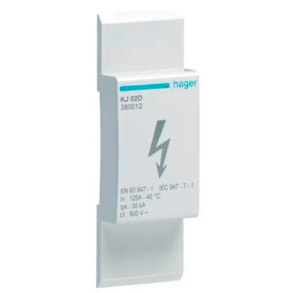 Блок розгалужувальний Hager 125A (вхід 1х35мм2+1х16мм2; вихід 6х16мм2) - фото №2