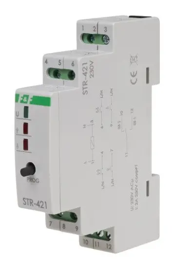 Беспроводное реле управления F&F STR-421 230В AC АC-3 1,5А - фото №2