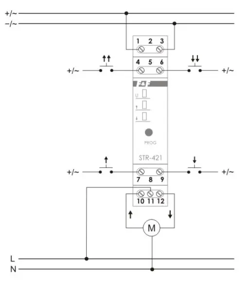 Беспроводное реле управления F&F STR-421 230В AC АC-3 1,5А - фото №4