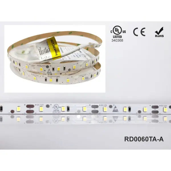 LED лента RISHANG 60-2835-12V-IP33 12W 1000Lm 4000K 5м (RD0060TA-A-NW)