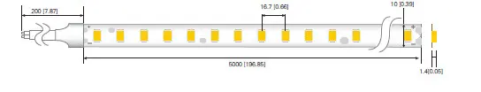 LED лента RISHANG 60-2835-12V-IP33 12W 1000Lm 4000K 5м (RD0060TA-A-NW) - фото №2