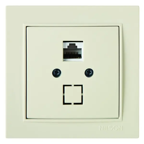 Розетка Nilson Thor кремова комп'ютерна CAT5e RJ45 ( 27121044 )