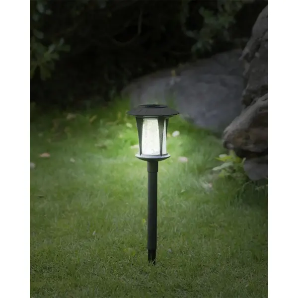 Уличный светильник на солнечной батарее Goldlux 325419 Bolton LED 4000K IP44 черный - фото №1