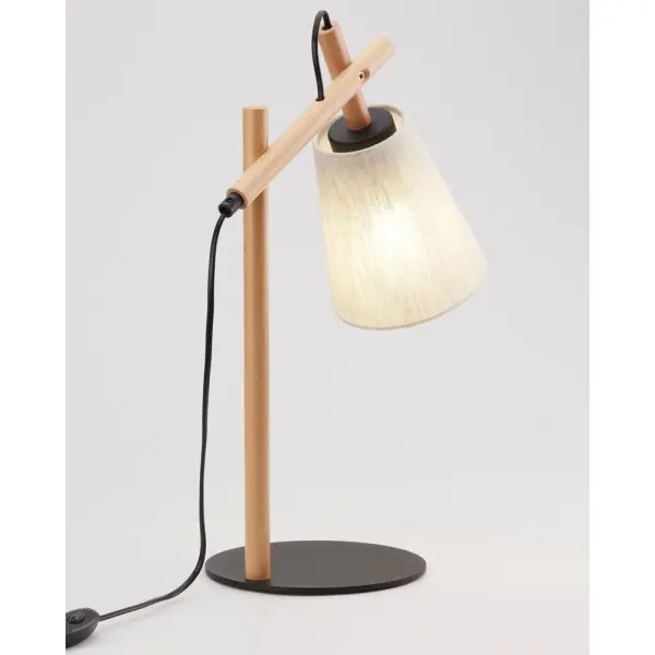 Настільна лампа TK Lighting 5183 Vaio E27 1x15W IP20 бежева - фото №1