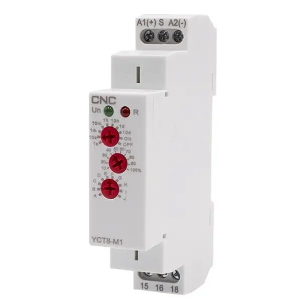 Багатофункціональне реле витримки часу CNC Electric YCT8-M1 AC/DC 12-240В 1СО 16А АС1 250В/DC 24 (Б00044213)