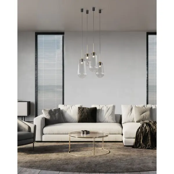 Підвісний світильник, люстра Nowodvorski 8672 Pear M E27 1x25W IP20 прозорий - фото №2