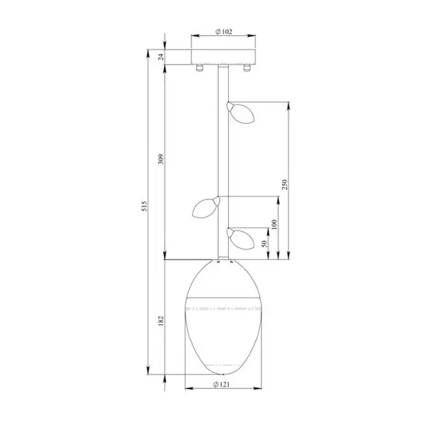 Люстра Pikart 35230-4 Burgeon 2 E14 1x60W IP20 коричневая - фото №2 Люстра Pikart 35230-4 Burgeon 2 E14 1x60W IP20 коричневая - фото №2