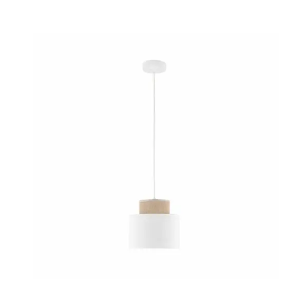 Подвесной светильник, люстра Tk Lighting 10078 Duo Juta E27 1x15W IP20 Белый - фото №1 Подвесной светильник, люстра Tk Lighting 10078 Duo Juta E27 1x15W IP20 Белый - фото №1