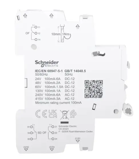 Допоміжний контакт Schneider Electric Acti9 iSD+OF від 100мА до 6А - фото №1 Допоміжний контакт Schneider Electric Acti9 iSD+OF від 100мА до 6А - фото №1