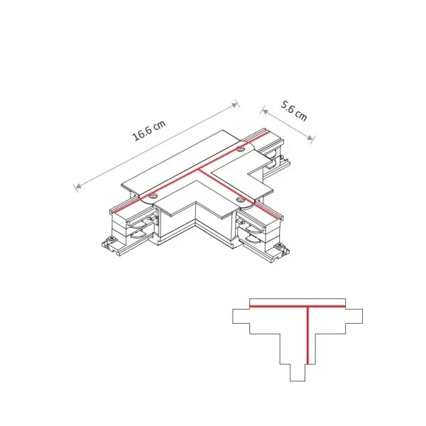 З'єднувач Nowodvorski 8247 CTLS Recessed Power T Connector Left 1 T-R1 IP20 білий - фото №1