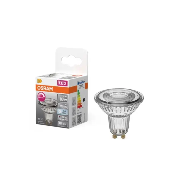 Світлодіодна лампочка Osram 4099854456954 LED GU10 MR16 DIM 1x6.1W 4000K 575Lm IP20 - фото №2