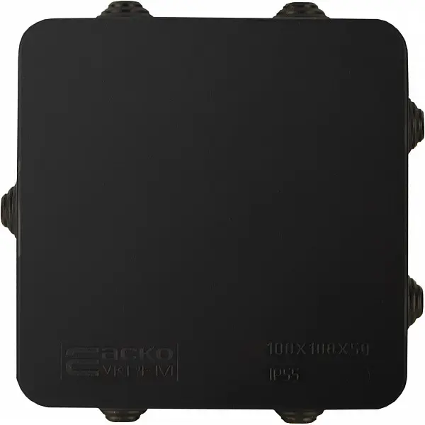 Распределительная коробка Аско-Укрем UAtmo Jet Black 100*100*50 - фото №2 Распределительная коробка Аско-Укрем UAtmo Jet Black 100*100*50 - фото №2