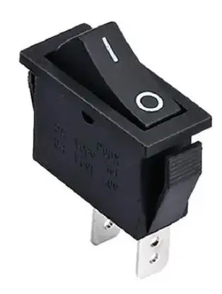Перемикач TNSy KCD3-111 B/B без фіксації чорний (TNSy5500854)