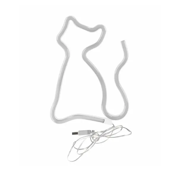 Бра, настінний світильник Goldlux 327093 Neon Cat LED 1x3W IP20 білий - фото №4