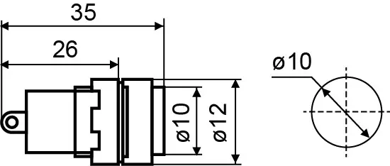 Сигнальная арматура Аско-Укрем AD22E-10DS 24В AC/DC белая (A0140030176) - фото №4