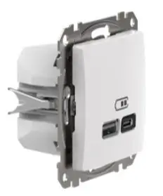 Розетка USB Schneider Electric Sedna Design & Elements A+C 3A 45Вт белая SDD111404 - фото №1 Розетка USB Schneider Electric Sedna Design & Elements A+C 3A 45Вт белая SDD111404 - фото №1