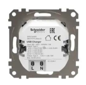Розетка USB Schneider Electric Sedna Design & Elements A+C 3A 45Вт белая SDD111404 - фото №3 Розетка USB Schneider Electric Sedna Design & Elements A+C 3A 45Вт белая SDD111404 - фото №3