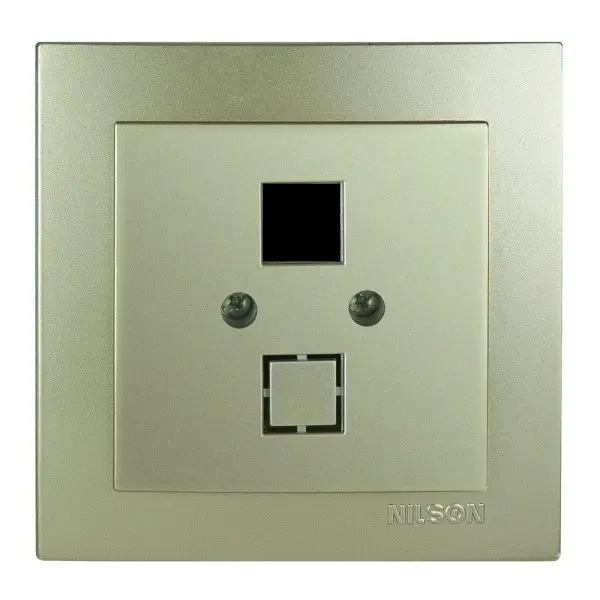 Розетка Nilson Touran золото комп'ютерна без модуля ( 24151042 )