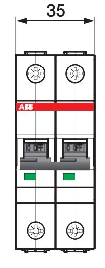 Автоматичний вимикач ABB S202-C20 тип C 20А - фото №8