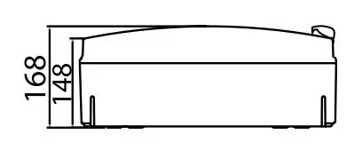 Щит настінний 72 мод. з дверцятами RAL7035 Ram Base, DKC - фото №3
