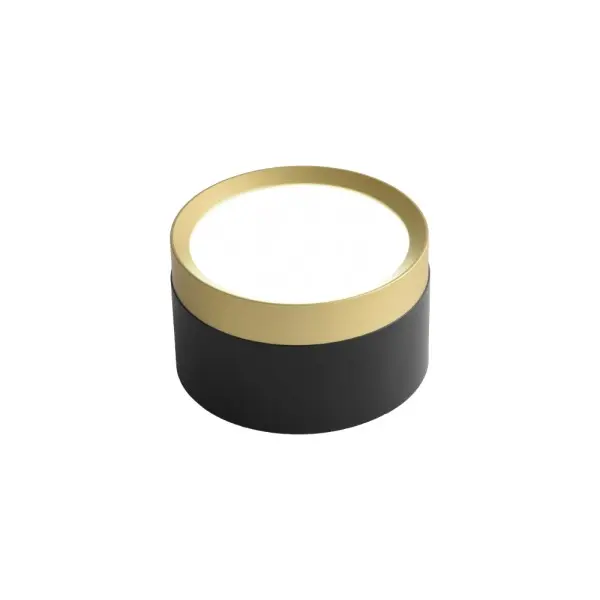 Світильник точковий накладний VEGAS GX53 IP20 круг чорний+золото Violux ( 340201 )