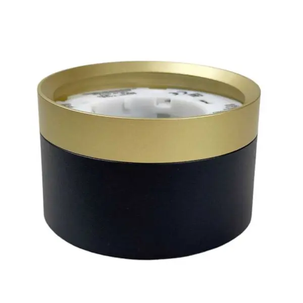 Світильник точковий накладний VEGAS GX53 IP20 круг чорний+золото Violux ( 340201 ) - фото №2