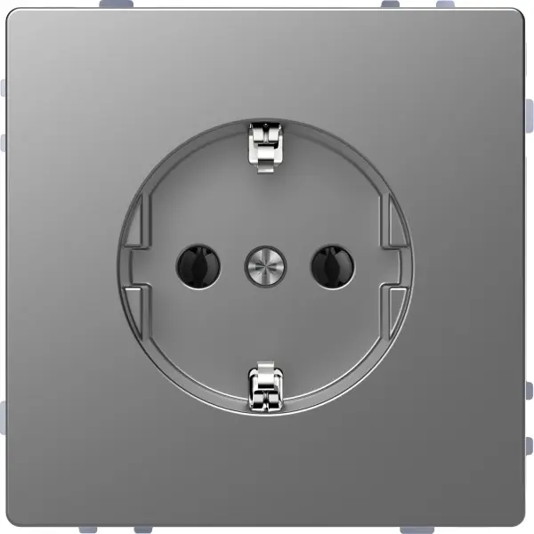 Розетка з з/к Schneider Electric D-Life MTN2301-6036 нержавіюча сталь Розетка з з/к Schneider Electric D-Life MTN2301-6036 нержавіюча сталь