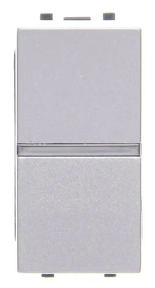Вимикач ABB Zenit 2CLA210100N1301 N2101 PL 1М (срібло) - фото №1