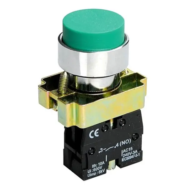 Кнопка TNSy XB2-BL31 1НО зеленая (TNSy5500283) Кнопка TNSy XB2-BL31 1НО зеленая (TNSy5500283)
