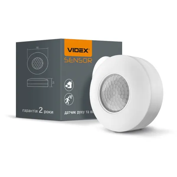 Інфрачервоний датчик руху Videx 1200Вт 220В (VL-SPC12W) - фото №2