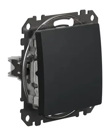 Выключатель Schneider Electric Sedna Design & Elements черный SDD114101 - фото №1