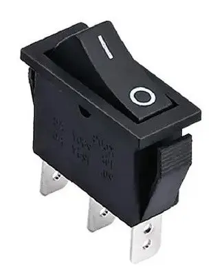 Переключатель TNSy KCD3-102 B/B черный (TNSy5500830)