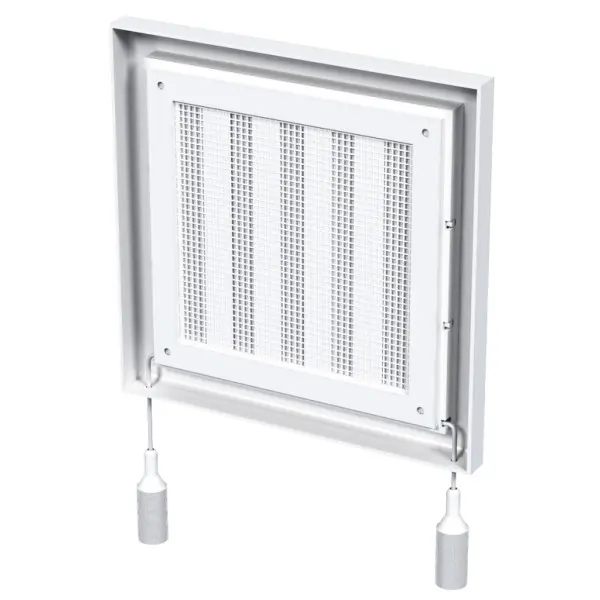 Грати Vents МВ 100 Рс біла 154х154 - фото №1 Грати Vents МВ 100 Рс біла 154х154 - фото №1