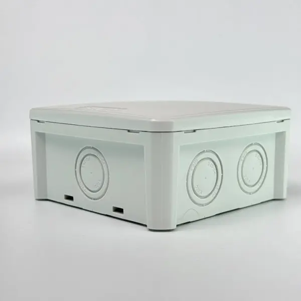 Коробка розподільча СКІМ K115-1 114х114х54 без отвор+лапки сіра IP66 ( B1102011 ) - фото №3