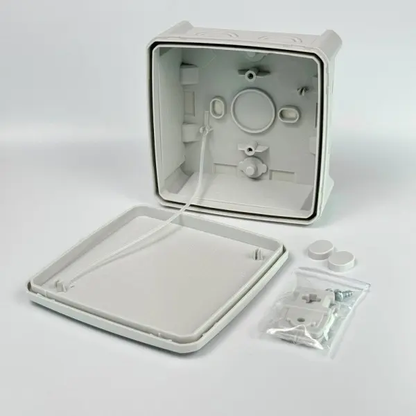 Коробка розподільча СКІМ K115-1 114х114х54 без отвор+лапки сіра IP66 ( B1102011 ) - фото №5