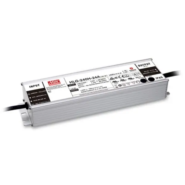 Блок живлення Mean Well 240W DC24V IP65 (HLG-240H-24A) Блок живлення Mean Well 240W DC24V IP65 (HLG-240H-24A)