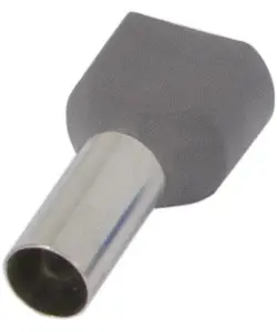Ізольований наконечник E.Next e.terminal.stand.te.2.2.5.grey 2x2,5 кв.мм сірий (s4037008)