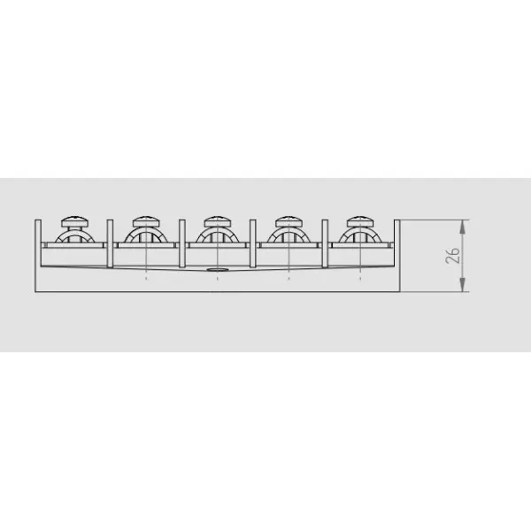 Клемна колодка у корпусі Elektro-Plast 5х16 мм.кв. 380В - фото №2
