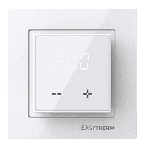 Електромеханічний цифровий терморегулятор Easytherm ET30 16А 3200Вт (білий) Електромеханічний цифровий терморегулятор Easytherm ET30 16А 3200Вт (білий)