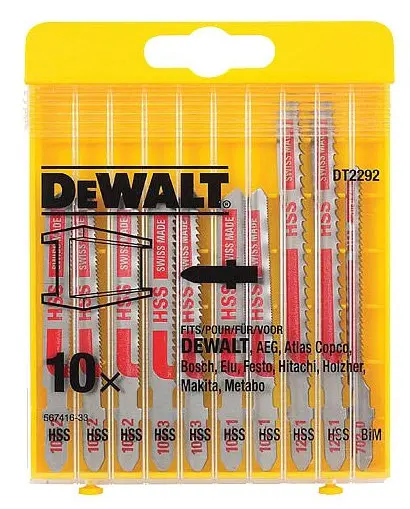 Набор пильных полотен по металлу DeWALT DT2292 (10шт)