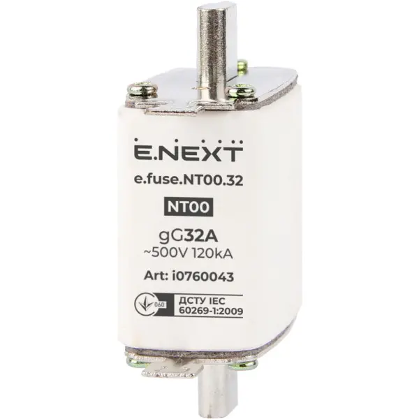 Плавкий предохранитель E.Next e.fuse.NT00.32 габарит 00 32А (i0760043)