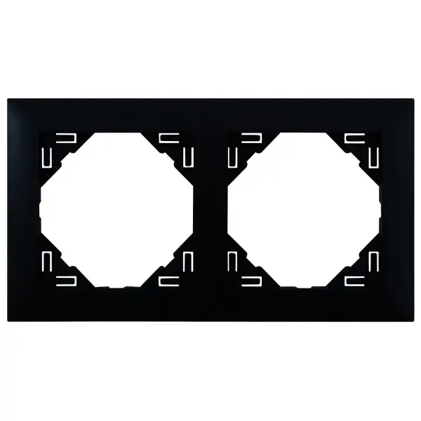 Двойная рамка Logus 90 90920 TPM (черная матовая) Двойная рамка Logus 90 90920 TPM (черная матовая)