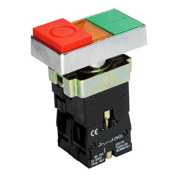 Двойная кнопка TNSy XB2-BW8465 1НО+1NC «I-0» с подсветкой (TNSy5500294) Двойная кнопка TNSy XB2-BW8465 1НО+1NC «I-0» с подсветкой (TNSy5500294)