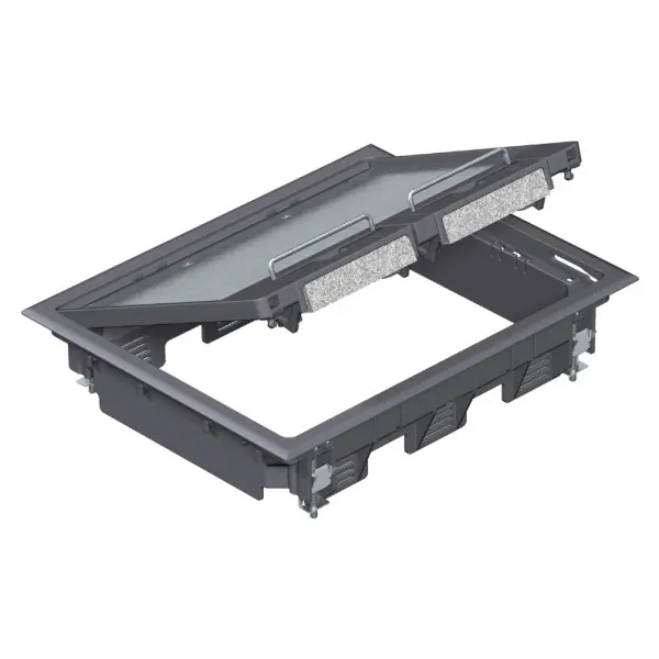 Розетковий люк OBO Bettermann (7405308) GES6 на 9 постів 45x45 199х252мм (додатково 3х UT3)