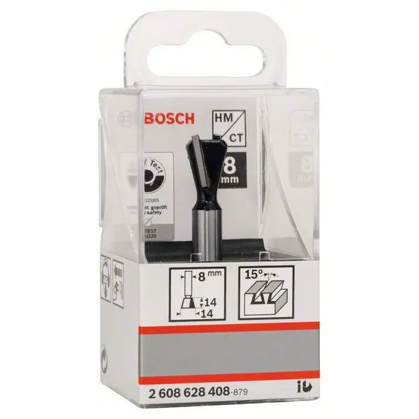 Пазова фреза Bosch ЛХ Std S8/D14/L14/15° - фото №1 Пазова фреза Bosch ЛХ Std S8/D14/L14/15° - фото №1