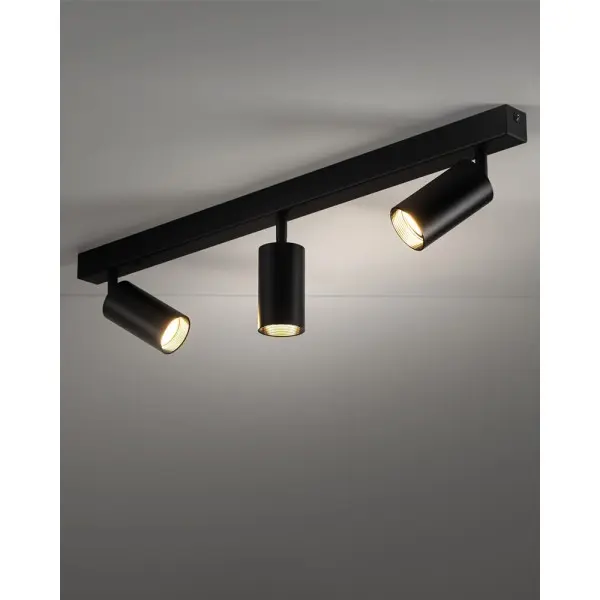 Светильник поворотный, спот TK Lighting 10634 Amis GU10 3x10W IP20 черный - фото №2