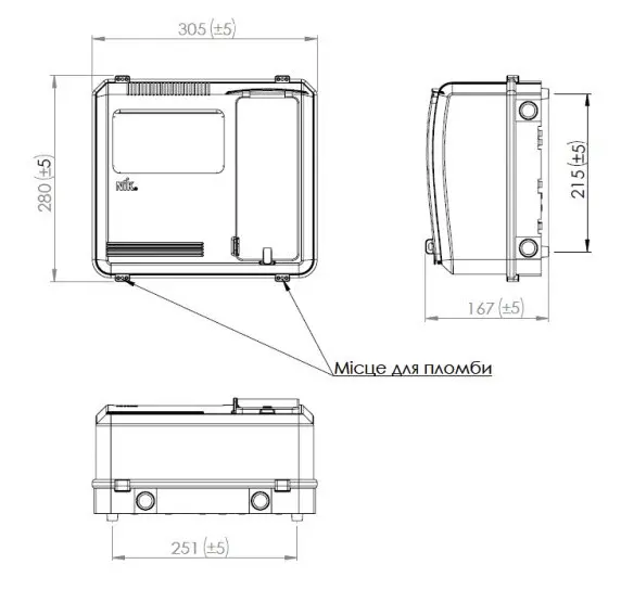 Ящик для электросчетчиков NIK DOT 3.1 IP54 - фото №6 Ящик для электросчетчиков NIK DOT 3.1 IP54 - фото №6